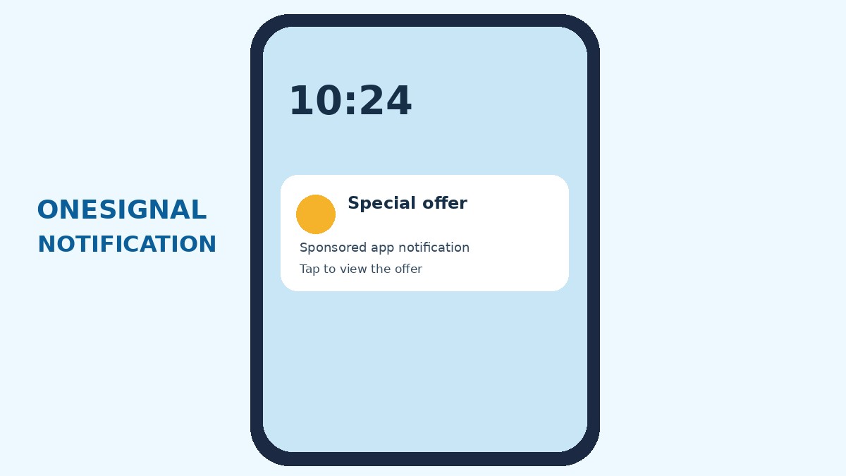 OneSignal notification placement example