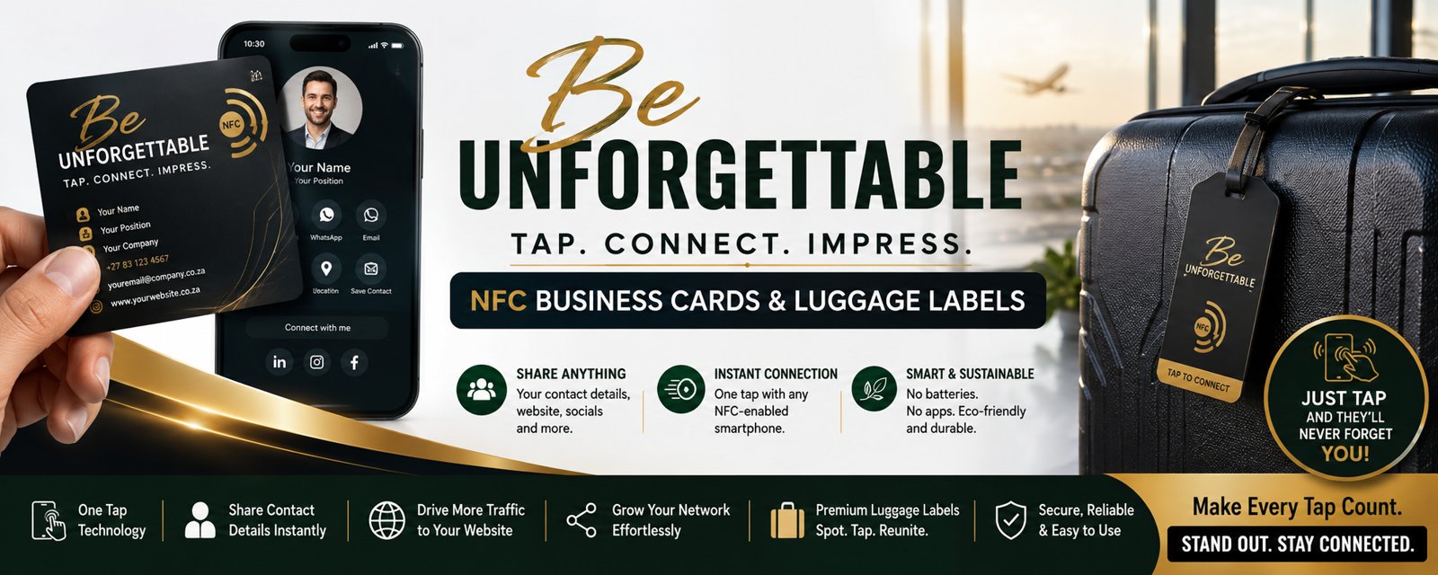 Be Unforgettable — NFC business cards an