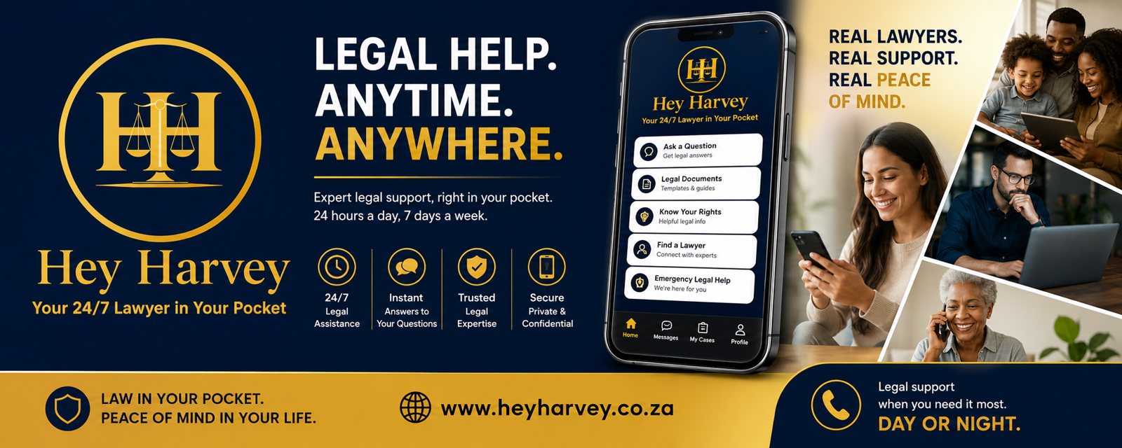 Hey Harvey — an advertiser banner runnin