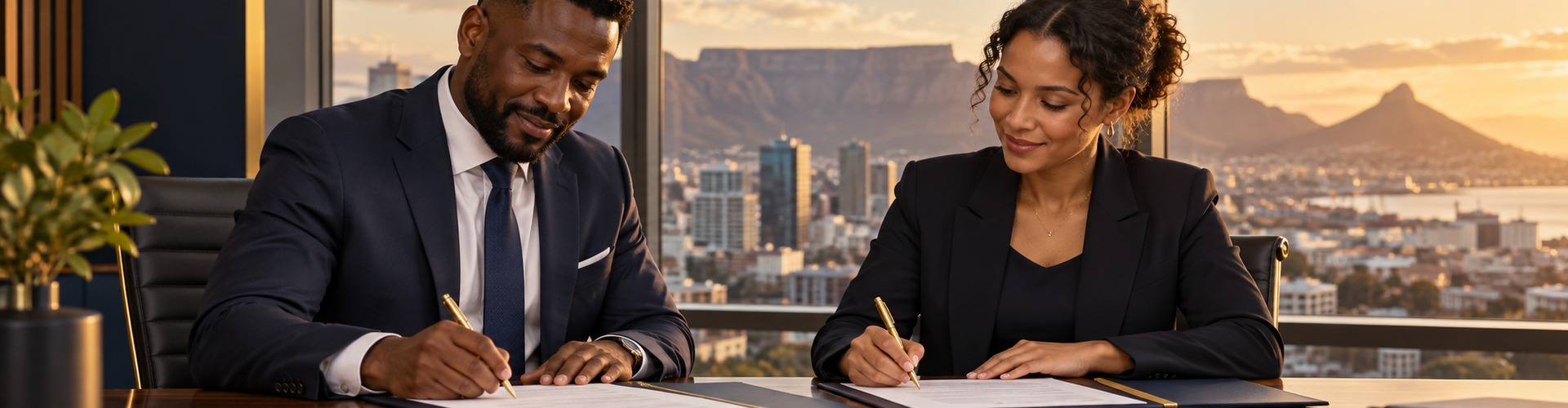 Signing an advertising agreement