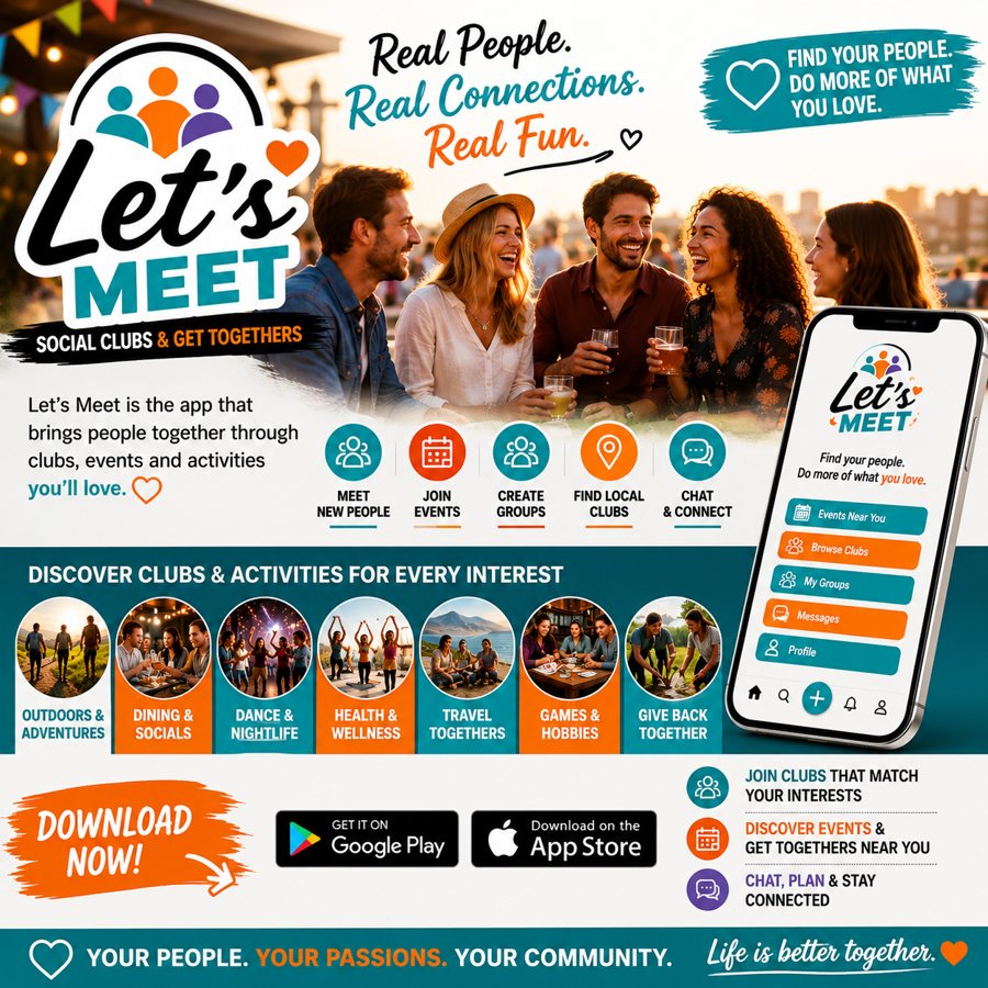 Let's Meet social post